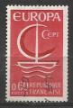 France 1966; Y&T n 1491; 0,60F Europa, rouge & rouge fonc