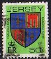 Jersey 1982 - Blason de famille de Jersey : Auvergne, obl - YT 270 / SG 271 
