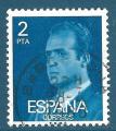 Espagne n1991 Juan Carlos 1er 2p bleu oblitr