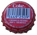 France Capsule Couronne Crown Caps Coca Cola Coke Code  Barres SU