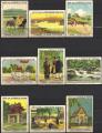 Chromos Chocolat PUPIER 1938 - Tonkin & Laos - Lot de 9 cartes