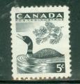 Canada 1957  Y&T 296 oblitr Oiseau a colier