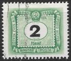 HONGRIE - 1953 - Yt TAXE n 214 - Ob - 50 ans timbre taxe 2 fo vert