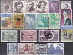 BELGIQUE 20 timbres de 1965 oblitrs  3ct le timbre!