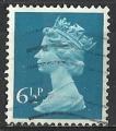 G-B 1974; Y&T n 733; 6 1/2p, bleu-turquoise, Elisabeth II