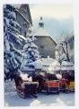 Carte Postale Moderne non crite Haute Savoie 74 - Megve, traneaux et chevaux