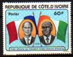 Cte d'Ivoire - n 441/442/443 ** visite Pdt Giscard