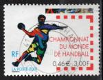 France 2001; Y&T n 3367; 3,00F (0,46)  Champinnat du Monde de Handball