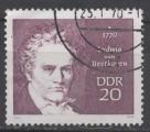 ALLEMAGNE (RDA) N 1231 o Y&T 1970 Ludwig Van Beethoven