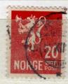 NORVEGE N 176 o Y&T 1937-1938 Armoiries lion