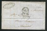 Rare lettre de St George par Montpellier pour Amiens ( 1852 )
