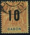 France, Gabon : n 72 oblitr (anne 1912)