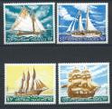 Polynsie N115/18** (MNH) 1977 - Bateaux "Voiliers"