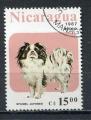 Timbre  NICARAGUA Poste Arienne 1987 Obl  N 1195 Y&T Chiens Epagneul