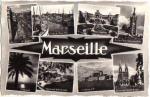 MARSEILLE (13) - CPSM Multi-vues (8), en N&B, bords crnels - 1960