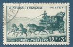 N°919 Journée du timbre 1952 - Malle-poste oblitéré