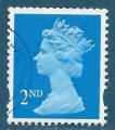 Grande-Bretagne N1697 Elizabeth II 2nd bleu oblitr