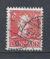 DANEMARK - 1943/46 - Yt n 284 - Ob - Roi Christian X 20o rouge ; king