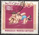 Mongolie 1968; Y&T 453; 10m, J.O. de Mexico, lutte