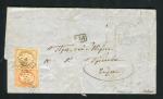 Rare lettre de Mersin pour l'ile grecque de Syros ( 1866 ) - Cachet GC 5092