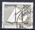 SINGAPOUR - 1981 - Voilier - Yvert 338a Oblitr