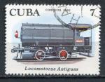Timbre  CUBA   1980  Obl  N  2218    Y&T  Trains Locomotive