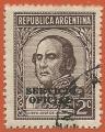 Argentina 1938-54.- Urquiza. Y&T 337B. Scott O38. Michel D32.