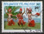 **   POLYNESIE Fr.    26 F  1981  YT-165  " Folklore polynsien "  (o)   **
