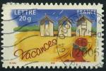 France, timbre adhsif : n 53 oblitr cachet rond anne 2005