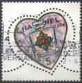 France 2001 - St Valentin: coeur avec flacon du parfum de Chanel n 5- YT 3632 