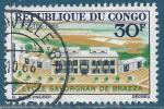 Congo N196 Lyce Savorgnan de Brazza oblitr