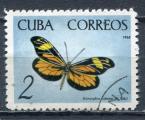 Timbre de CUBA 1965  Obl  N 884  Y&T  Papillon