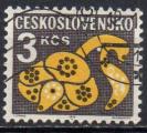 TCHECOSLOVAQUIE N° Taxe 111 o Y&T 1972 Fleurs stylisées