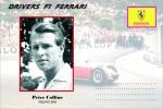 Vignette de fantaisie, automobilisme, Drivers F1 Ferrari,1956,Peter Collins