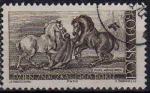 Pologne/Poland 1966 -Journe du timbre, percherons de P. Michialowski- YT 1564 