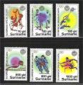 Suriname - Scott 1047-1052 mint     olympic games / jeux olympique