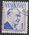 TURQUIE N° 1388 o Y&T 1957-1958 Portrait d' Atatürk