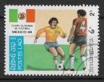 LAOS - 1985 - Yt n 619 - Ob - Coupe du monde football ; Mexique