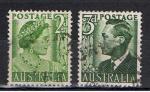 Australie / 1950-52 / Srie courante / YT n 172 & 173C oblitrs