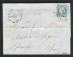 Rare lettre de La Grand'Croix ( 1871 ) - Cachet Convoyeur Station LA GRAND'CROIX