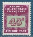 Afrique Equatoriale Franaise Taxe N6 45c neuf avec charnire