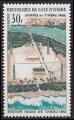 Timbre neuf ** n 268(Yvert) Cte d´Ivoire 1968 - Journe du timbre, station