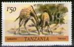 **   TANZANIE    1,50 s  1980  YT-170  " Girafes "  (N)   **