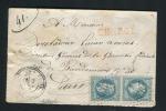 Rare lettre chargée de Savigny-en-Septaine pour Paris ( Cher 1870 ) 