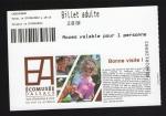 Ticket Billet Adulte comuse d'Alsace FRANCE