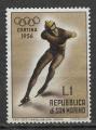 SAINT MARIN - 1955 - Yt n 402 - N** - Jeux olympiques Cortina dAmpezzo ; patin
