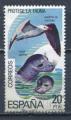 Timbre ESPAGNE  1978  Obl    N 2118    Y&T   Animaux Marins Oiseaux
