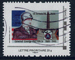 France - timbre Philaposte - Gnral George Patton
