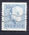 SUEDE - 1957 - Roi Gustav VI  - Yvert 422 Oblitr