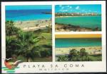 Espagne Carte Postale Postcard Majorque 3 vues plage de Sa Coma